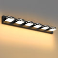 LED Modern Bathroom Vanity Light Fixtures 6-Light 5CCT Dimmable