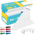 White Plastic Table Cover Roll 54in x 300ft - Cut-to-Size Disposable