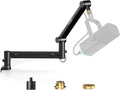 Microphone Arm Low Profile Adjustable Mic Boom Stand - Stable Mount