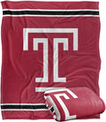 Temple University Silky Touch Throw Blanket 60 x 80 - Soft Fan Gift