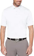 Callaway Men's Micro Hex Performance Golf Polo - UPF 50 Protection