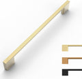 10 Pack Brushed Gold Cabinet Pulls 8.8 in Handles for Kitchen Cabinets
