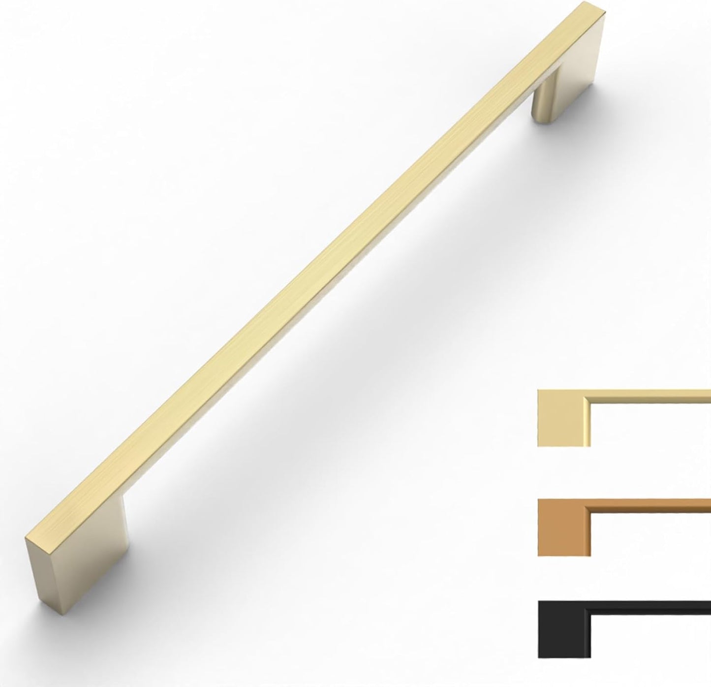 10 Pack Brushed Gold Cabinet Pulls for Kitchen Cabinets and More