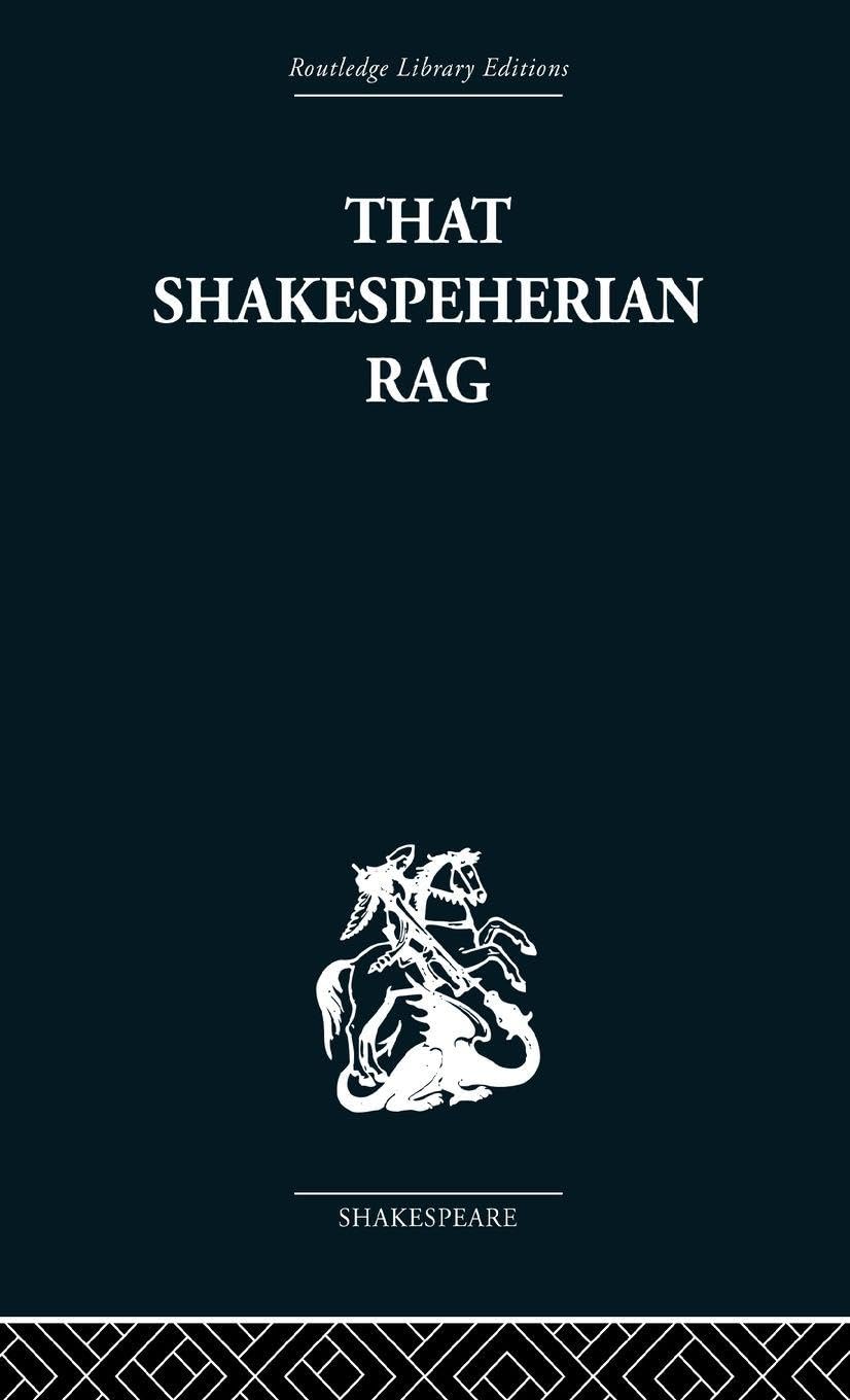 That Shakespeherian Rag by Terence Hawkes - A Literary Masterpiece