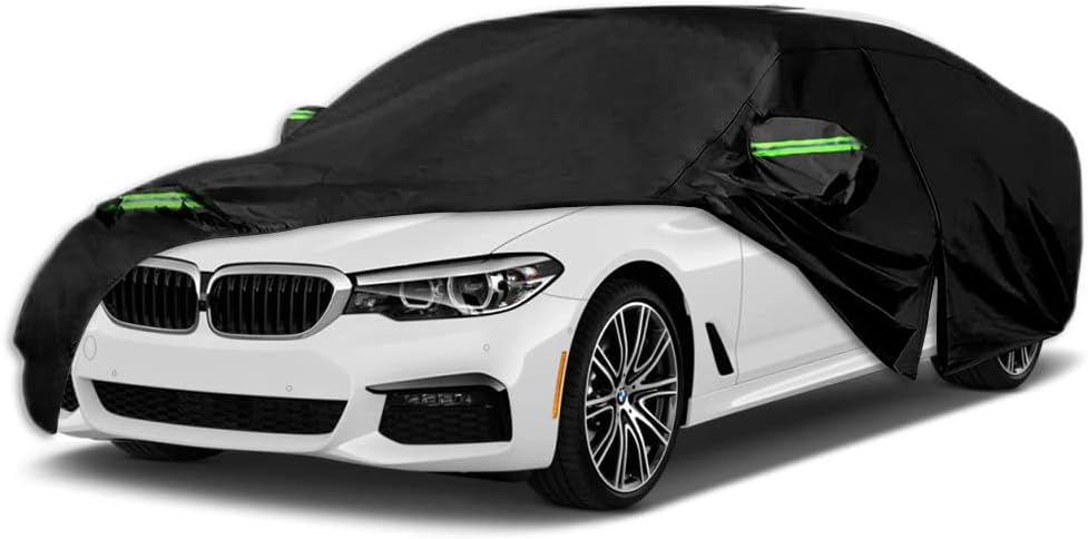 Waterproof Car Cover for BMW 5 Series 2007-2025 with Reflective Strips
