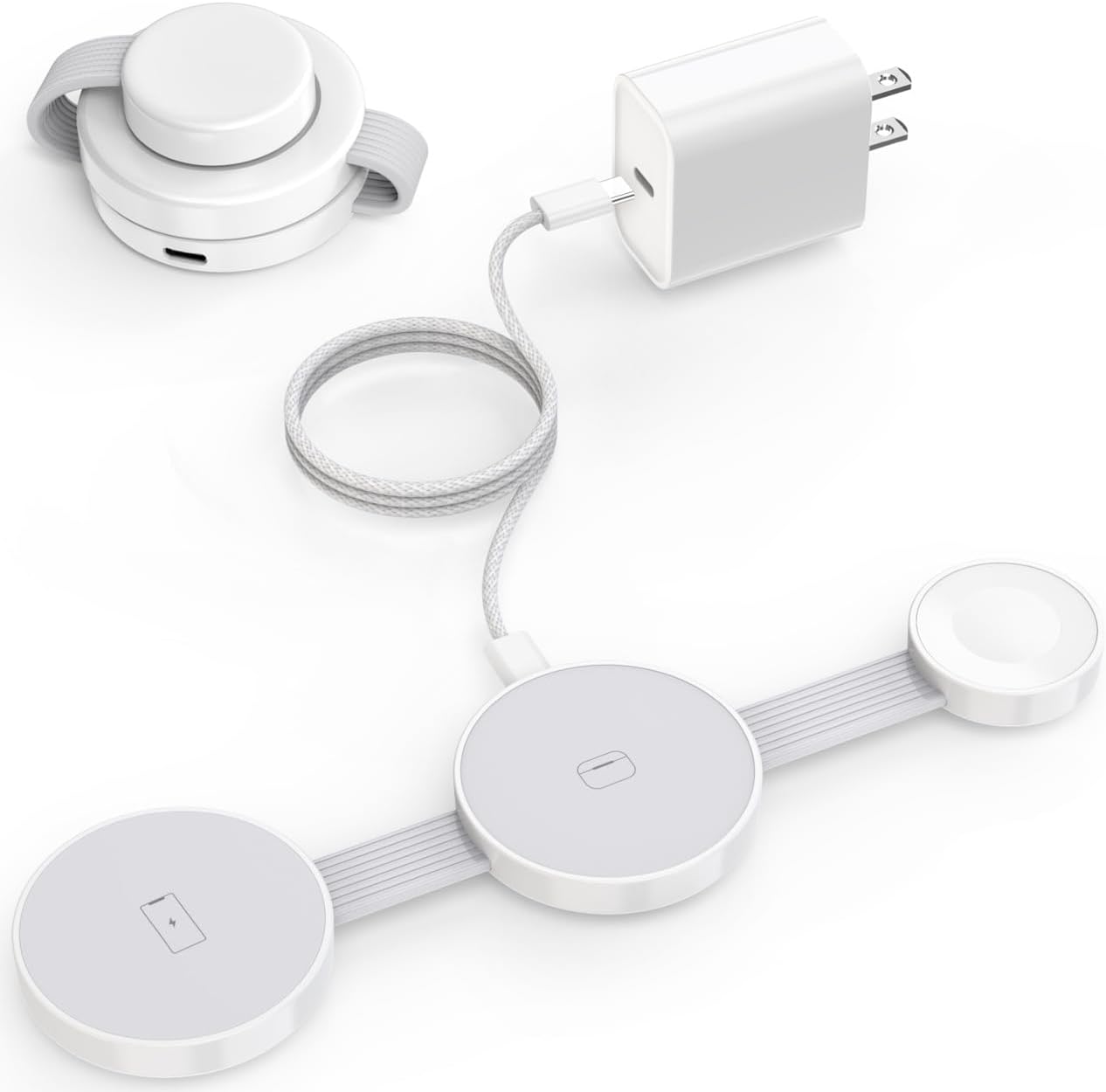 JUPAZIP 3-in-1 Magnetic Wireless Charger