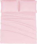 Mejoroom Queen Size Sheet Set - Hotel Luxury 1800 Bedding - Soft Blush