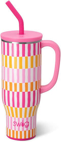 Swiglife 30oz Mega Mug: Insulated Tumbler with Handle & Straw