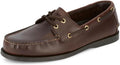 Mens Vargas Leather Boat Shoe - Classic 2-Eyelet Handsewn Comfort