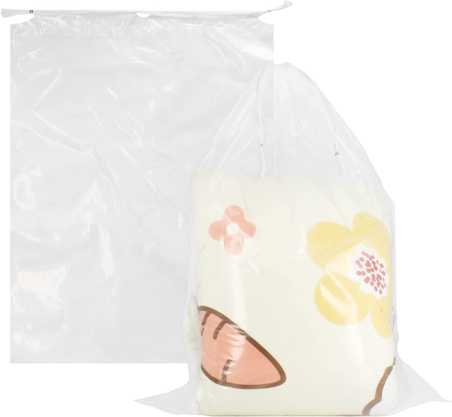 100 Pack 18x24 inch Transparent Shoe Bags for Travel Organizers