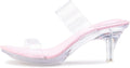 Clear Heels for Women Silver Black - Sexy Little Platform Stilettos