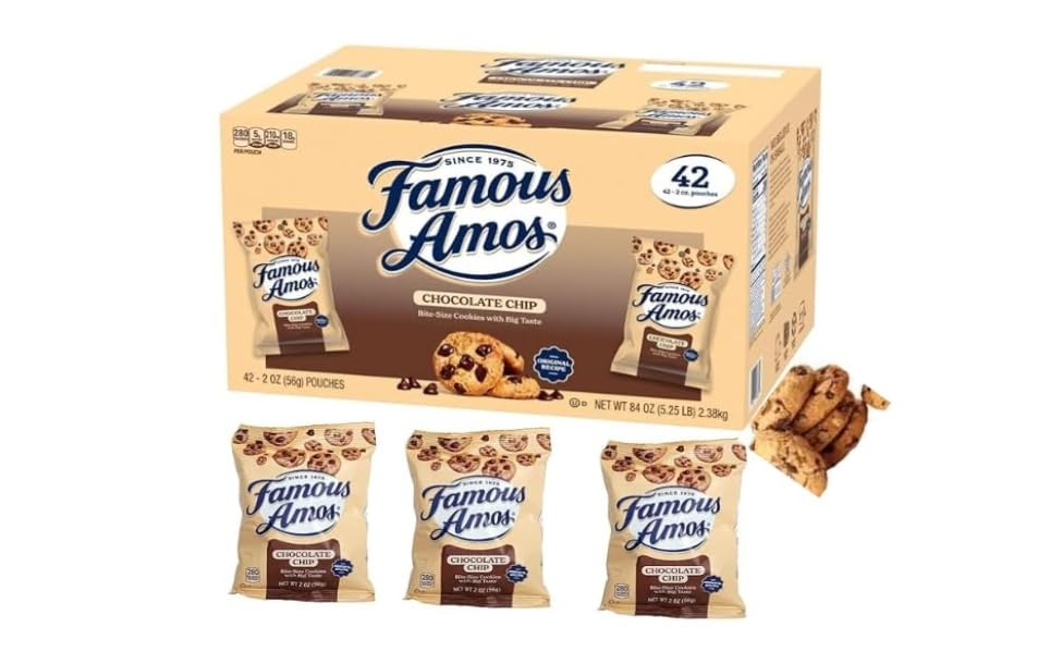 Chocolate Chip Cookies in 2 oz Bags for Convenient Snacking