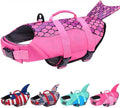 Malier Dog Life Jacket Shark Vest for Swimming - High Buoyancy