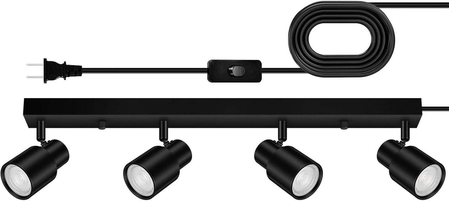 Track Lighting Plug in 23in LED Ceiling Light Fixture for Home