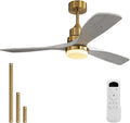 Sofucor 52 in Ceiling Fan with Light and Remote - Quiet, Efficient