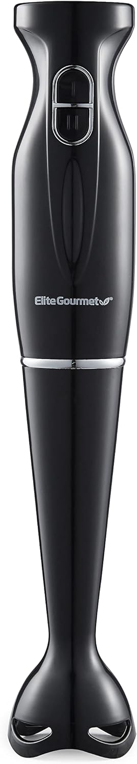 Elite Gourmet 2-Speed Hand Blender | 300W Mixing Power