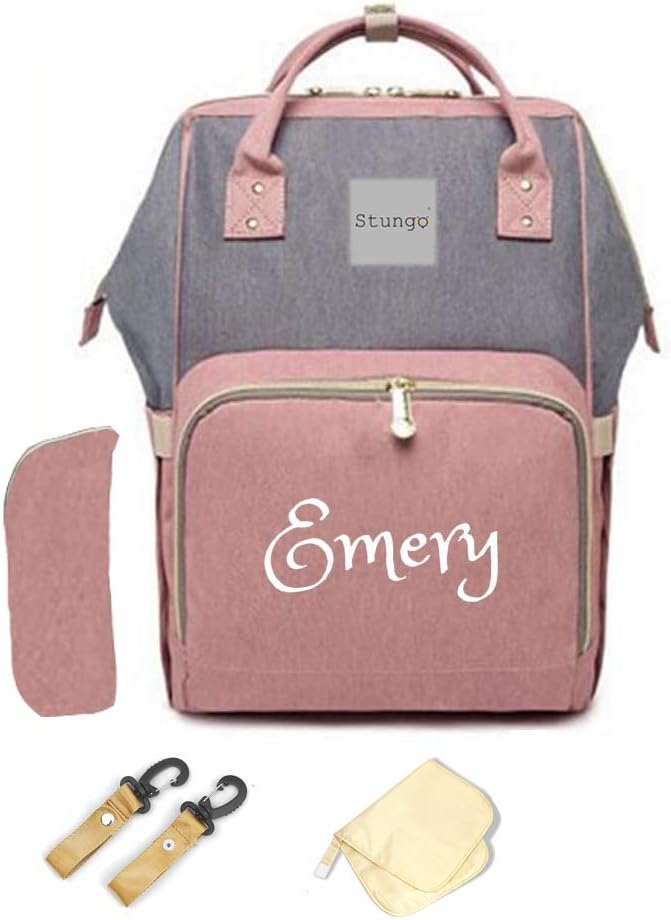 Personalized Large Diaper Bag Knapsack for Moms on the Go