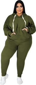 Women's Plus Size Two Piece Outfits Sweatsuits Sets XL-5XL