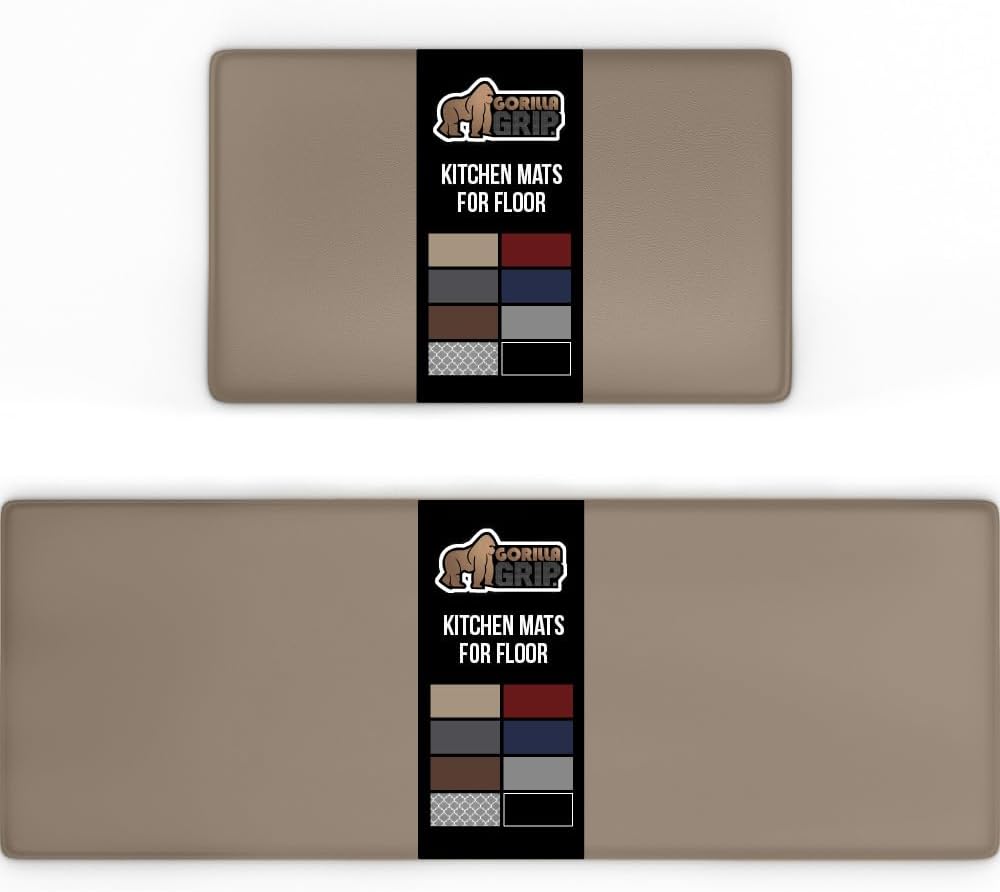 GORILLA GRIP Comfortable Cushioned Kitchen Mats for Floor