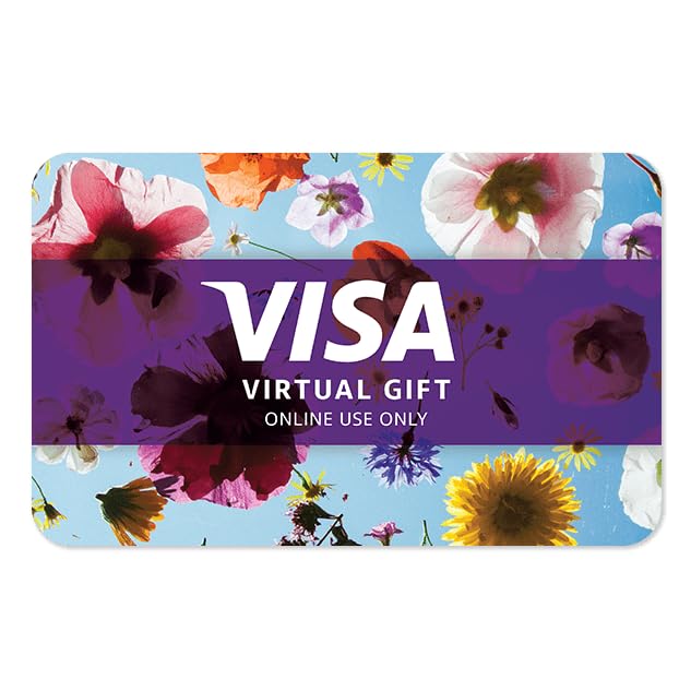 Visa Virtual eGift Card for Online Use - $50 Value with Fee