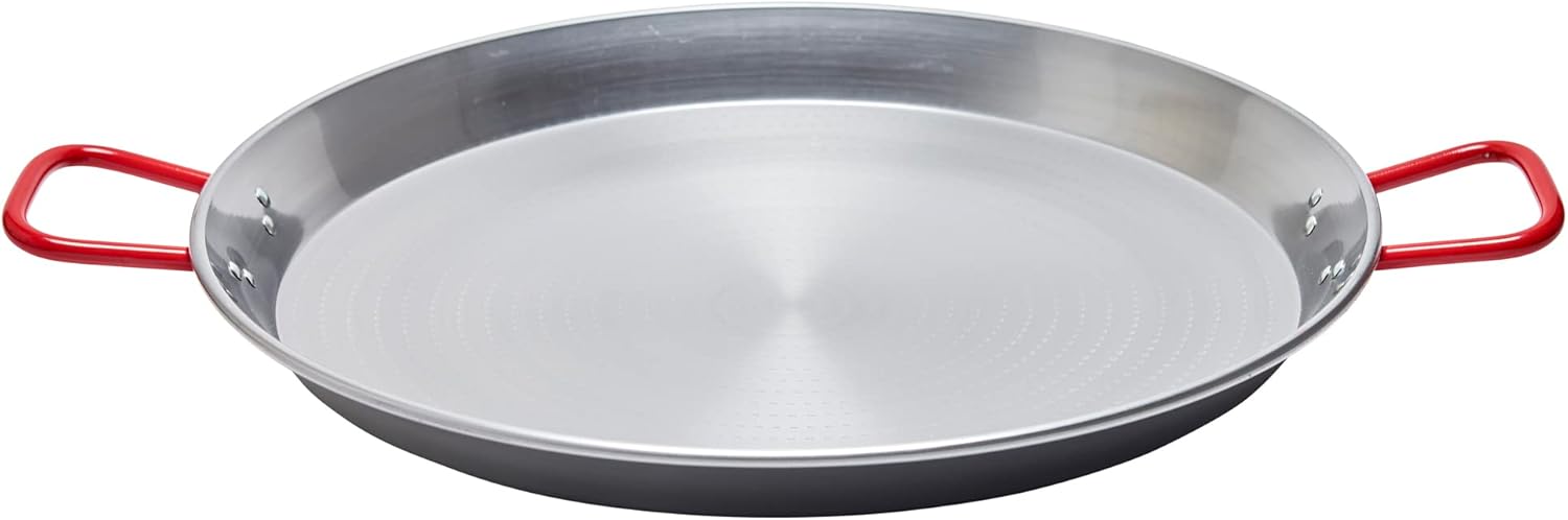 Garcima 22-Inch Carbon Steel Paella Pan for Authentic Cooking