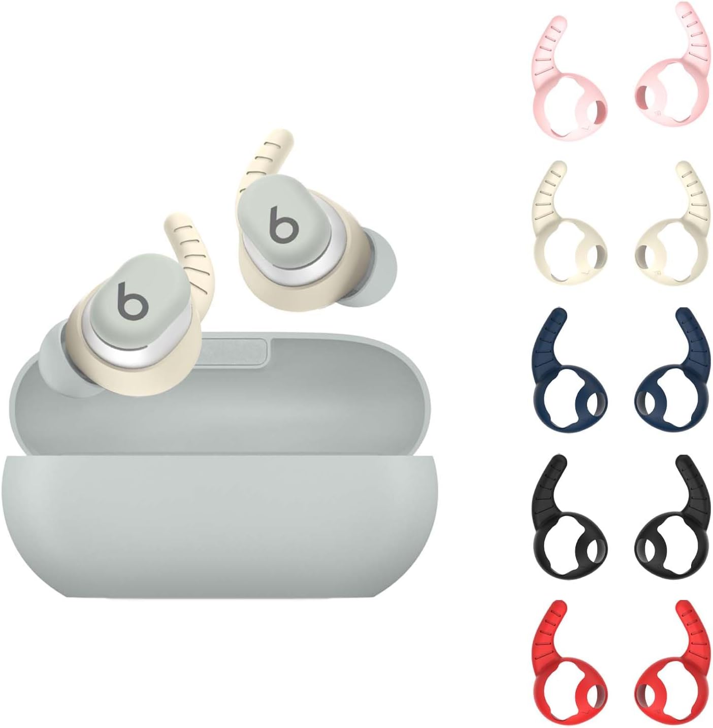 5 Pairs Anti-Slip Ear Hooks for Beats Solo Buds