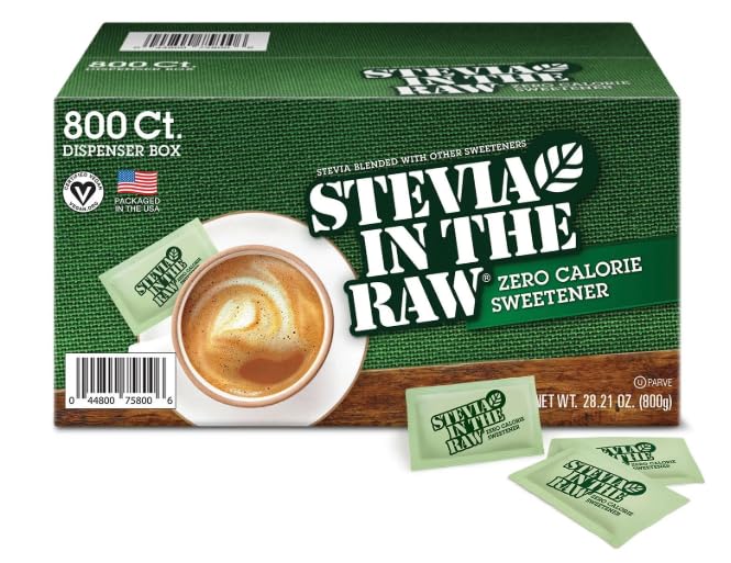 Ste'via In T'he Ra'w Plant-Based Sweetener Packets, 800 ct