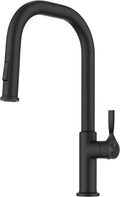 KRAUS Torak Pull Down Kitchen Faucet Matte Black - Modern Industrial