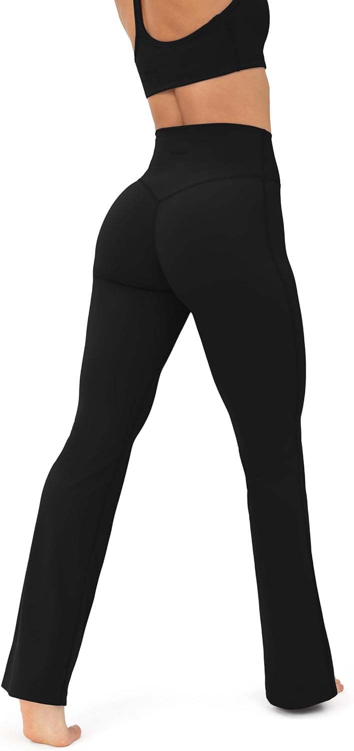 PAVOI ACTIVE High Waisted Flare Leggings for Women - Soft Fit