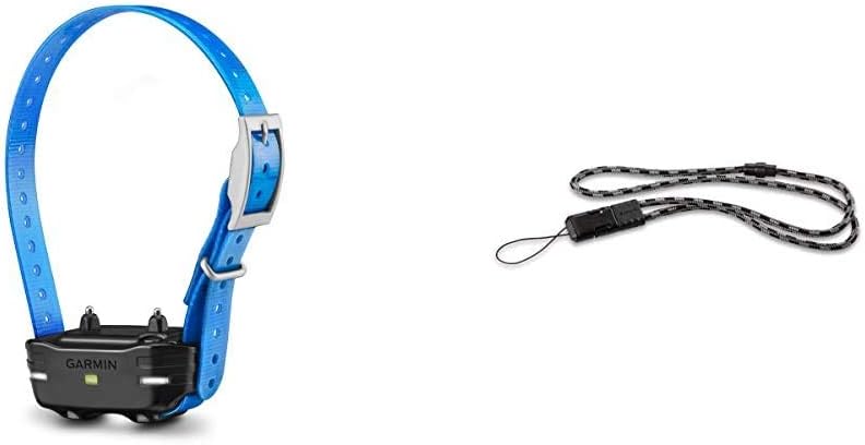 Garmin PT10 Dog Device with Blue Collar and Quick Release Lanyard