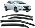 Tape-On Window Visors for 2009-2013 Toyota Corolla Sedan - 4-Piece