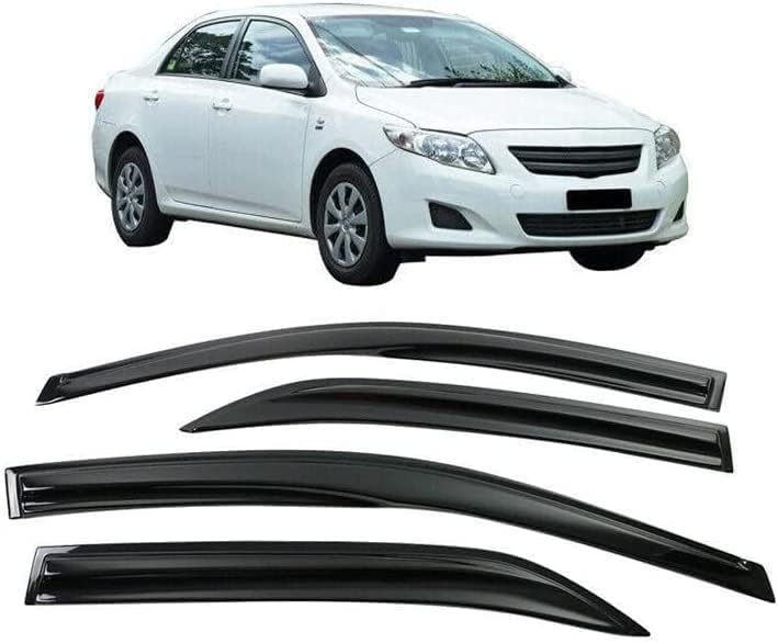 Tape-On Window Visors for 2009-2013 Toyota Corolla Sedan