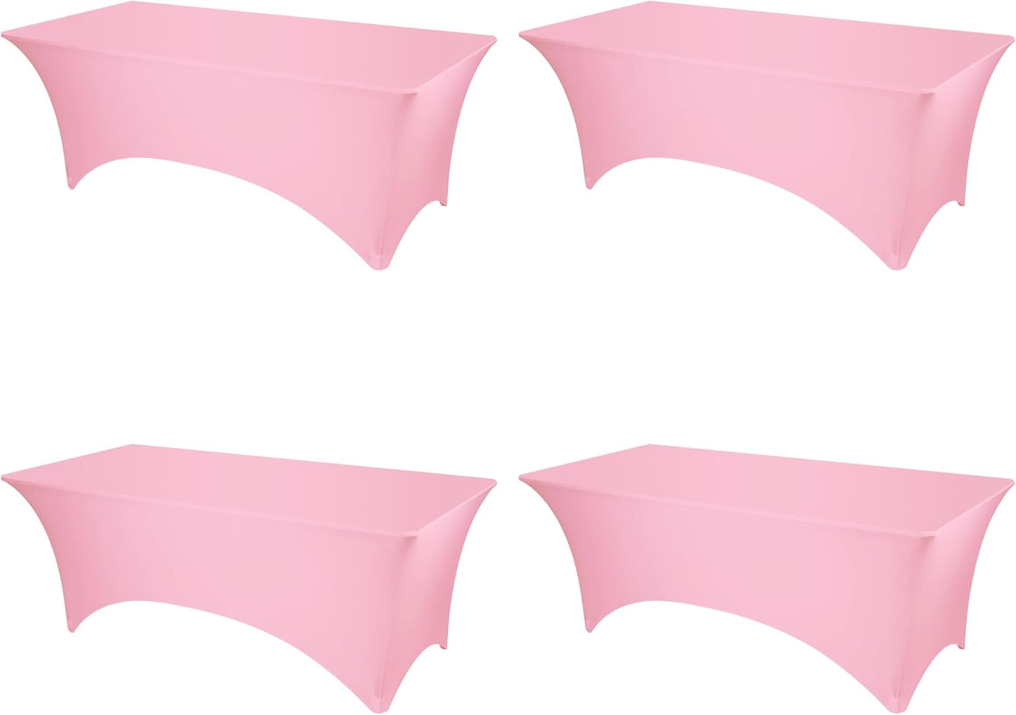Pink Fitted Spandex Table Covers for Elegant Events and Parties
