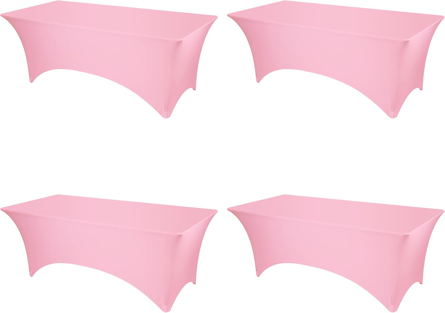 Pink Fitted Spandex Table Covers for Elegant Events and Parties