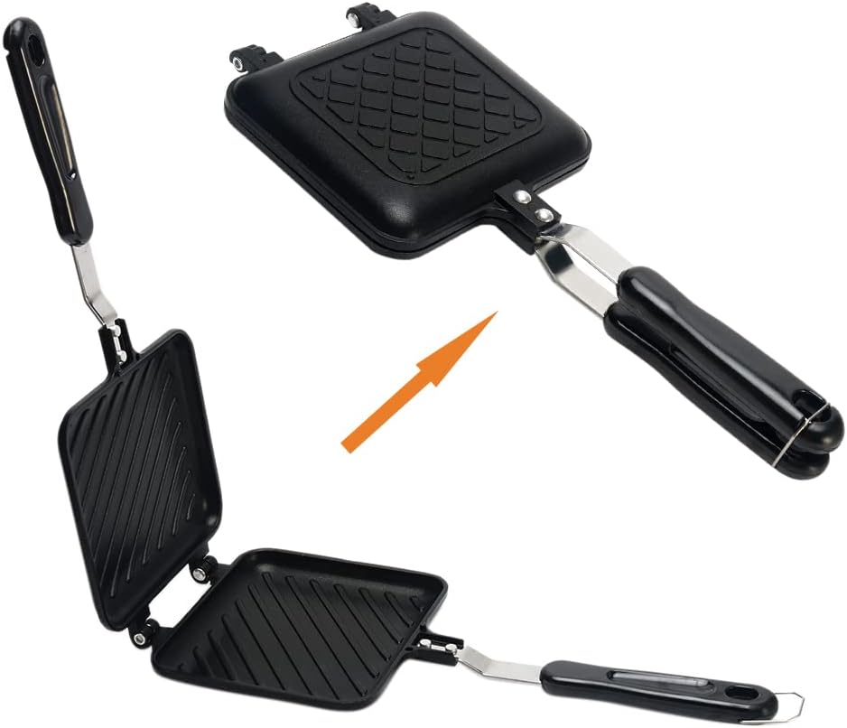 Dycica Nonstick Panini & Waffle Maker - Double Sided Grilling Joy