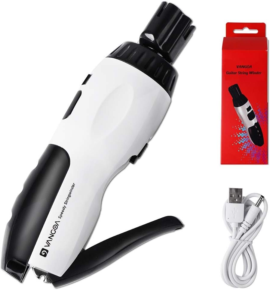 Vangoa Electric String Winder Cutter for Guitars and Bass