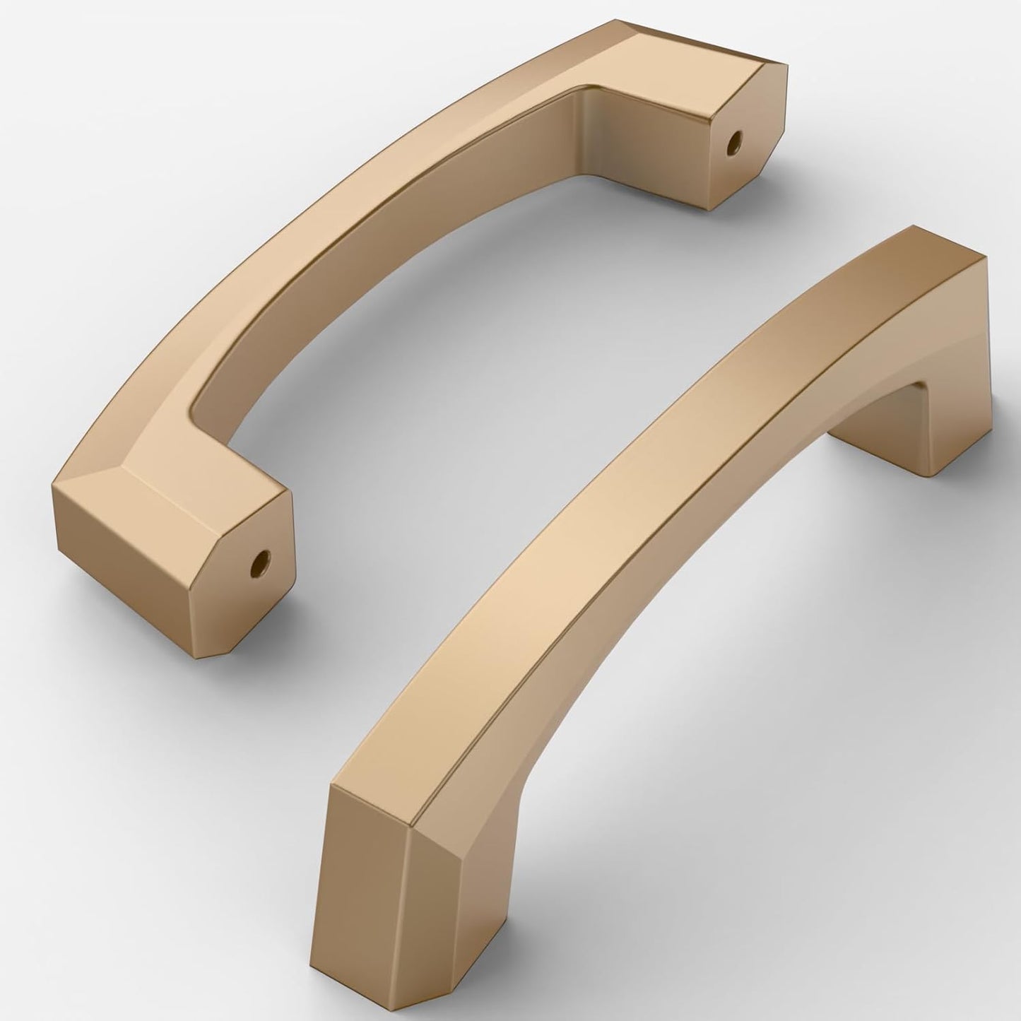 Amerdeco 10 Pack Champagne Bronze Cabinet Pulls for Kitchen