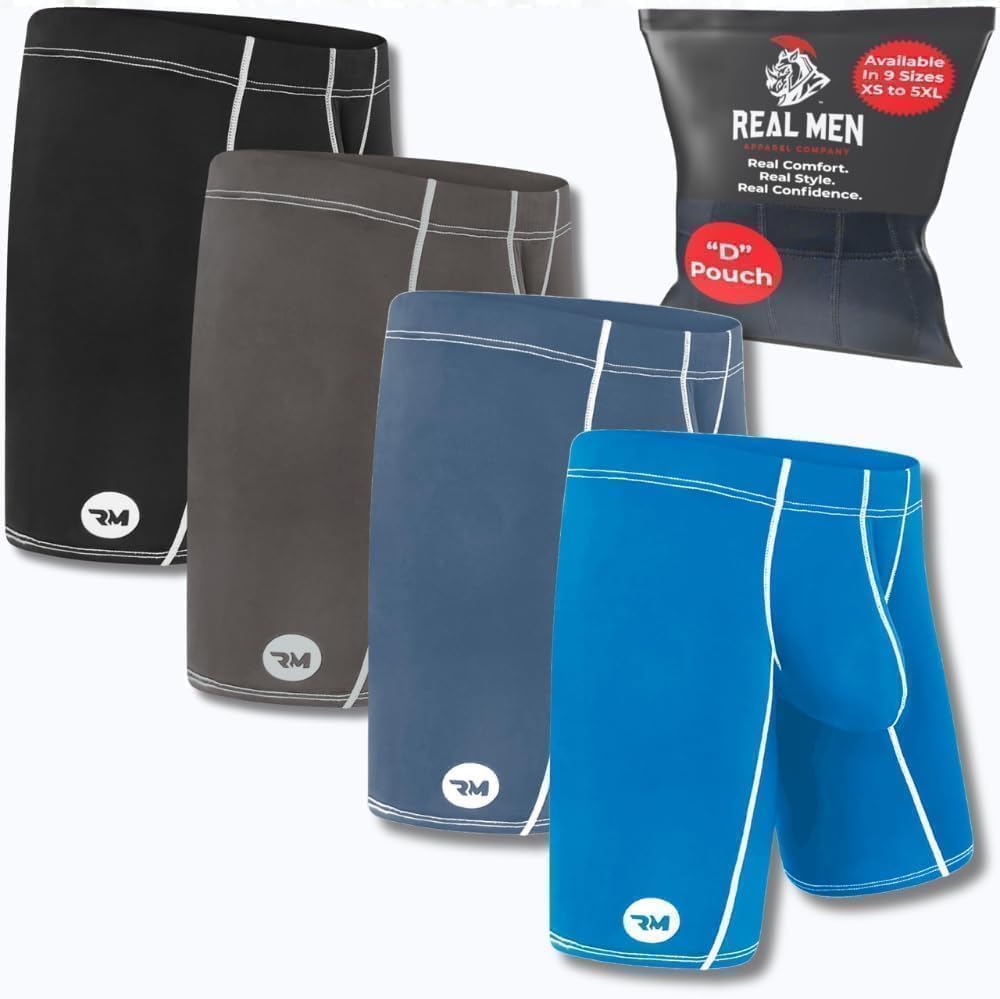 Real Men Athletic Underwear with Support Pouch for Comfort