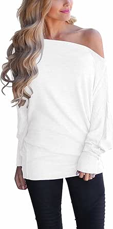 INFITTY Women's Off Shoulder Tops for Casual Chic Style
