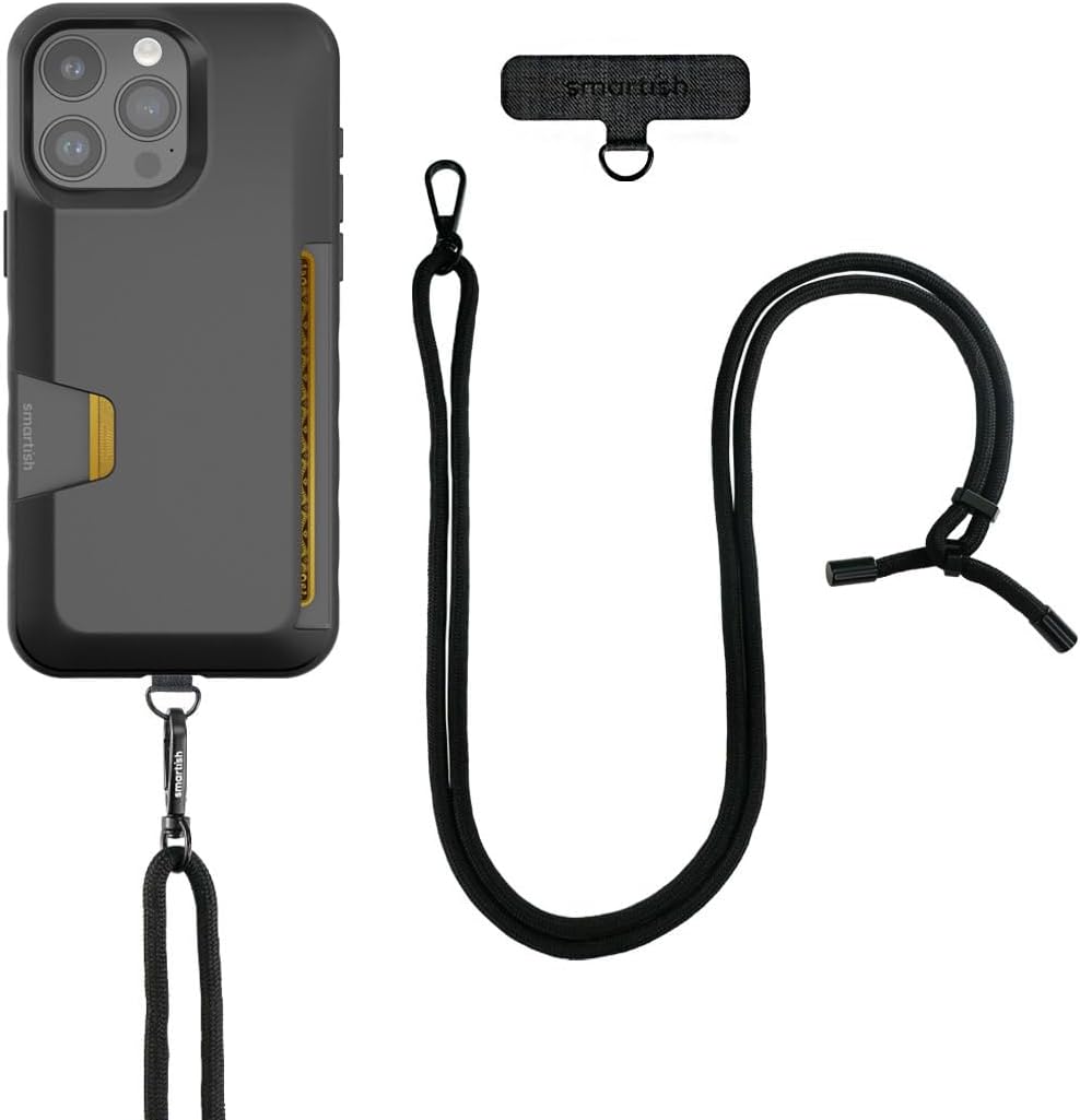 Smartish iPhone 15 Pro Max Wallet Case with Lanyard Strap