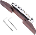 Rosewood Bridgen Archtop Tune-O-Matic Roller Bridge - Smooth