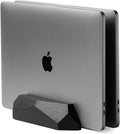 Vertical Laptop Stand Wood - Adjustable Dual Slot Dock for MacBook