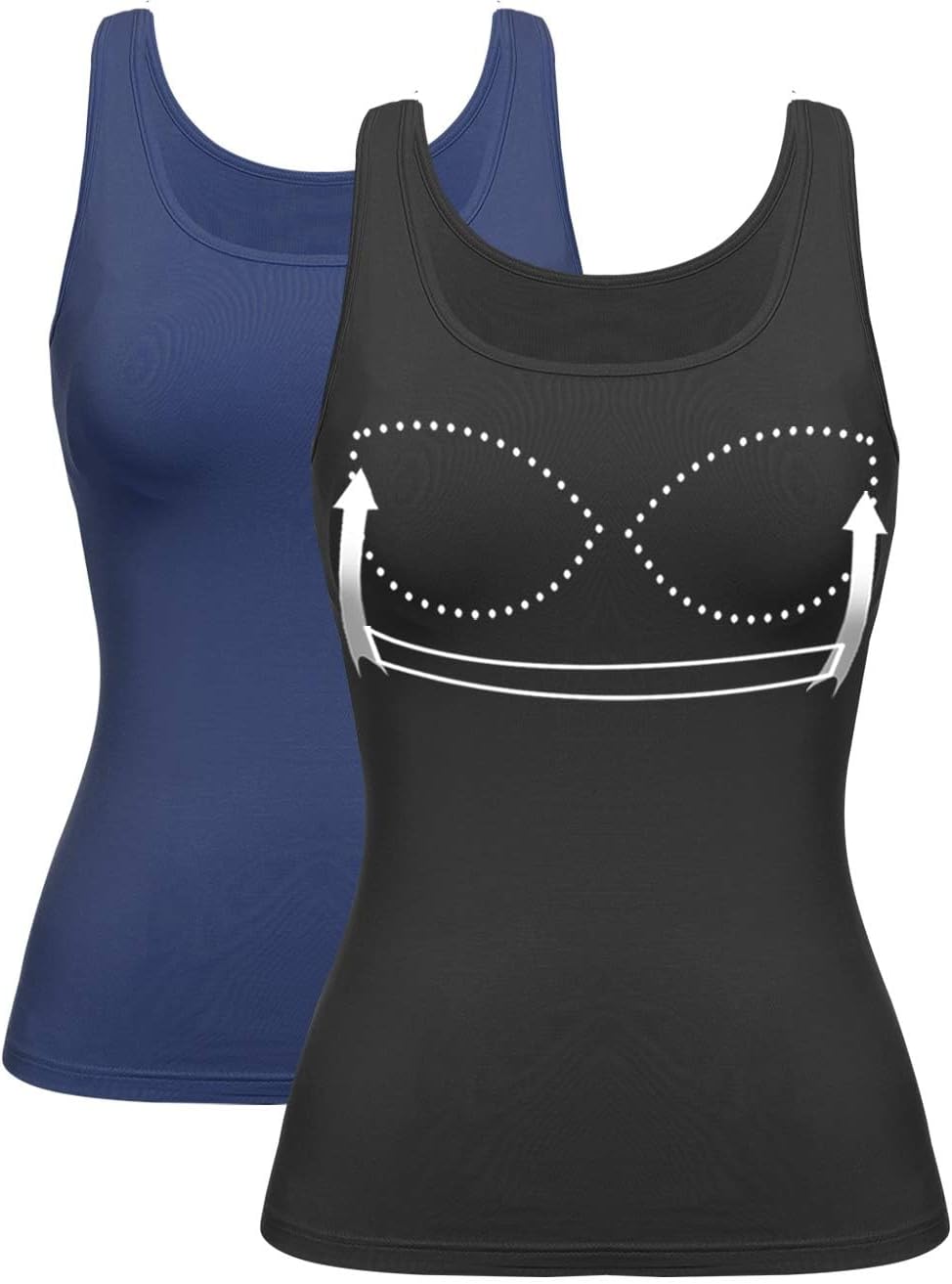 Tank Top with Built in Bra Cup for Women Casual Comfort