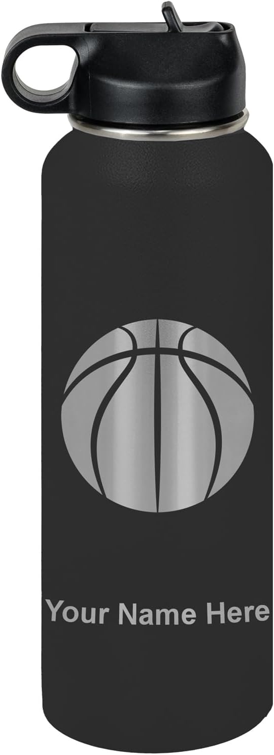 Personalized Water Bottle for Basketball Lovers - 40oz Insulated
