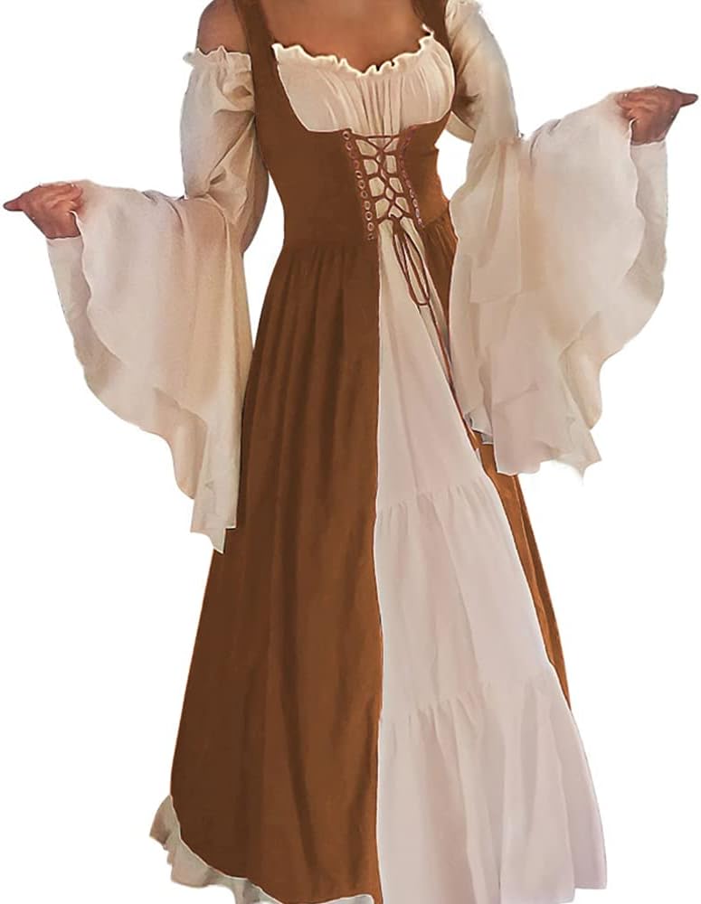 Abaowedding Womens Medieval Renaissance Costume Cosplay Dress