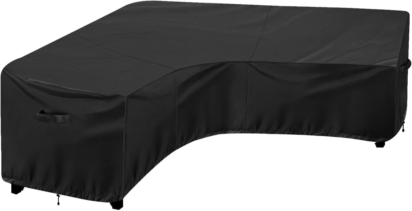 OutdoorLines Waterproof V-Shaped Patio Sectional Cover 89in L