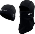 Skull Cap Helmet Liner and Balaclava 2-Pack - Windproof Winter Mask