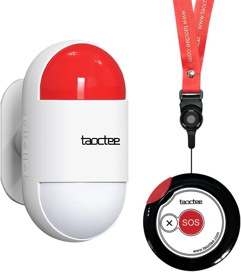 Panic Button Alarm for Security Emergency with Adjustable Volume