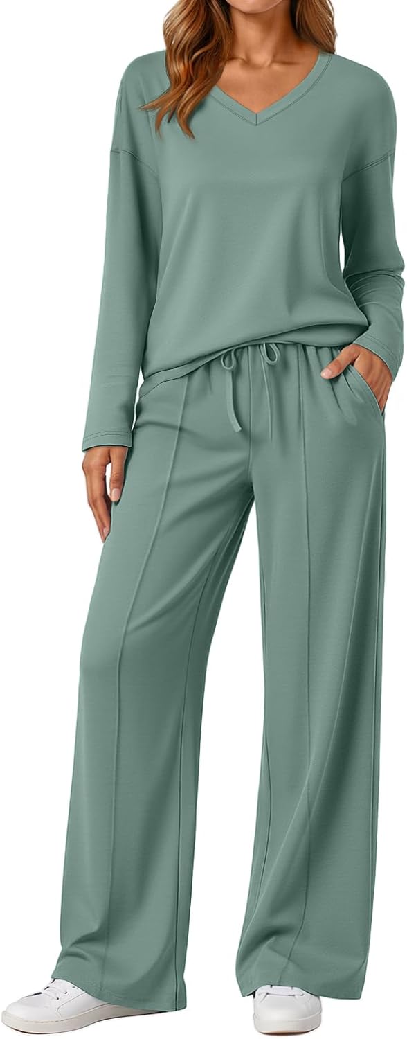 AUTOMET Sweatsuits Women 2 Piece Outfit for Travel and Lounge