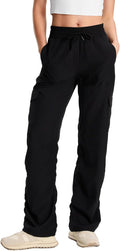 Yogipace Women's High Rise Cargo Pants - Lightweight Travel Pant